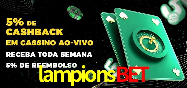 Promoções do cassino ao Vivo lampionsbet